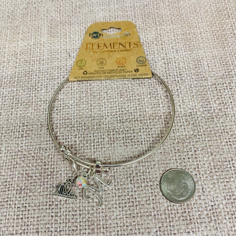 Elements Silver‎ Roller Coaster Initial M Bracelet
